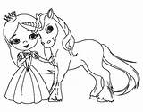 Princess Unicorn Coloring Pages Getcolorings Print Color sketch template