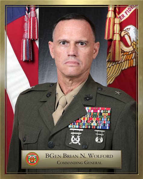 brigadier general brian  wolford  marine logistics group leaders bio
