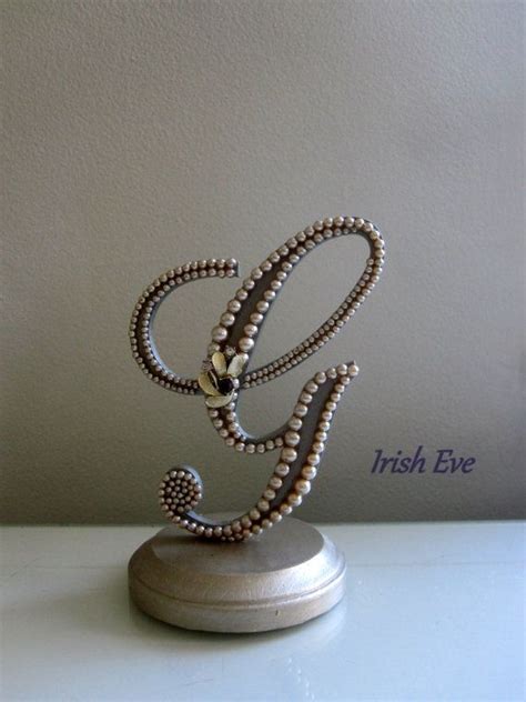 Cake Topper Ready To Purchase Monogram Letter G In By Irisheve 60 00