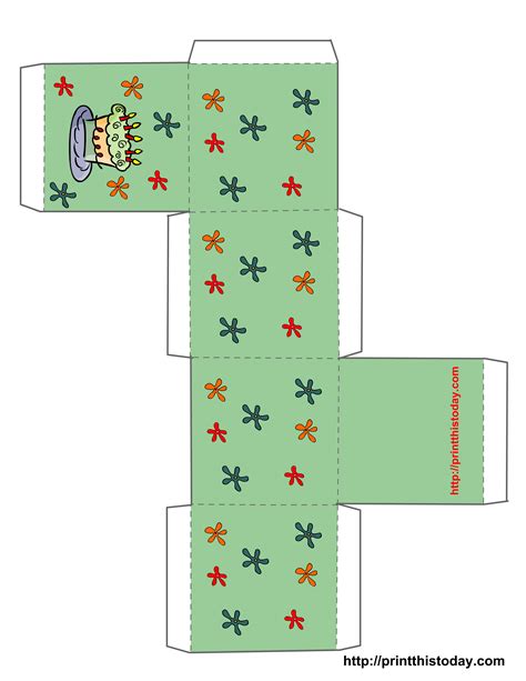 printable box templates  printable christmas boxes