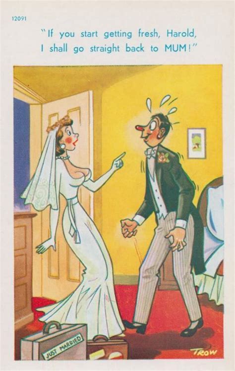 Bridegroom Bride Sexy Newlyweds Bedroom Naughty Wedding Night Mum Comic