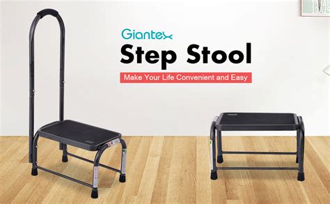 giantex step stool  handle medical step stool whandle