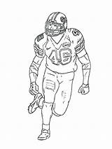 Coloring Football Player Pages Players Printable Drawing Florida Nfl Gators Running Line Back Color Gator Boys American Sketch Getdrawings Kids sketch template