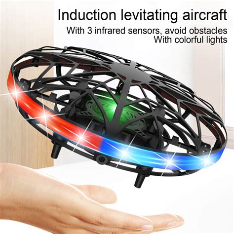 aofa mini drone flying toy hand operated drones  kids  adults hands  ufo helicopter