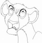 Vitani Lion King Base Coloring Pages Deviantart Kopa Sketchite sketch template