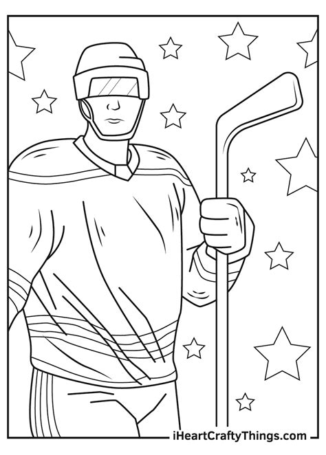 nhl coloring pages updated