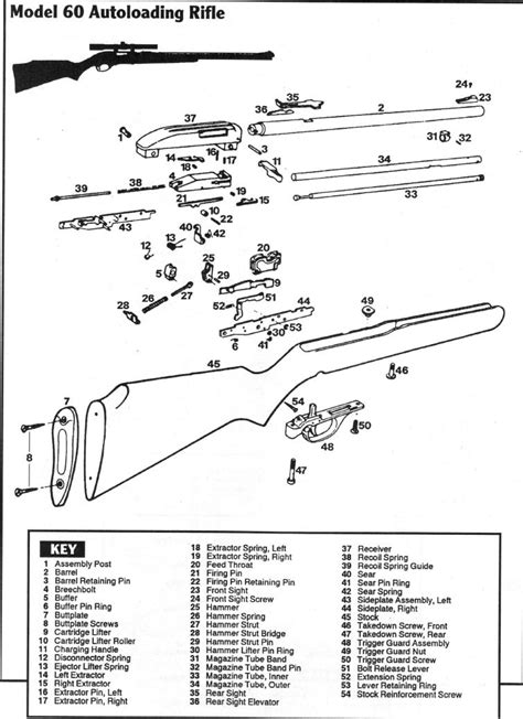 marlin  rifle parts diagram