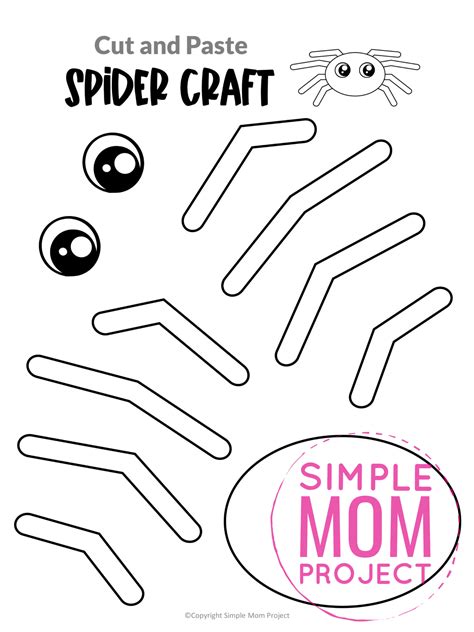 printable spider craft template