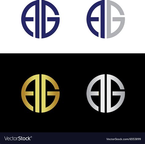ag logo royalty  vector image vectorstock