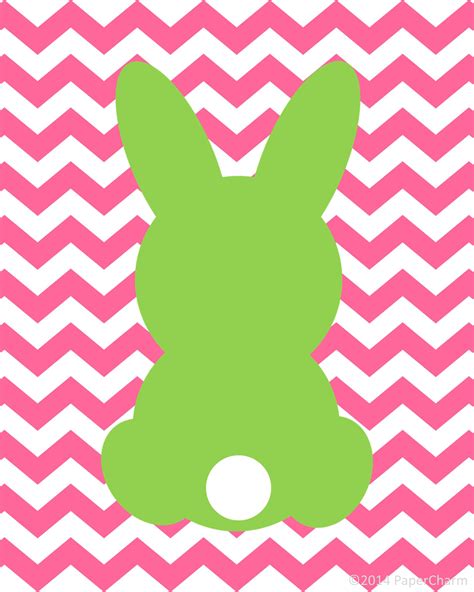 papercharm  bunny silhouette easter printable art