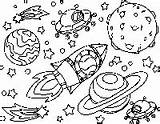 Coloring Space Ship Moon Pages Science Surfnetkids sketch template