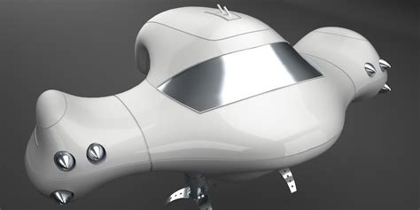 Spaceship Free 3d Model Game Ready Obj Fbx Ma Mb