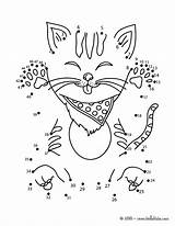 Dot Cat Dots Connect Coloring Funny Game Kids Pages Printable Games Cats Hellokids Pets Point Print Printables Animal Do Activities sketch template