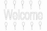 Welcome Coloring Pages Print Printable sketch template