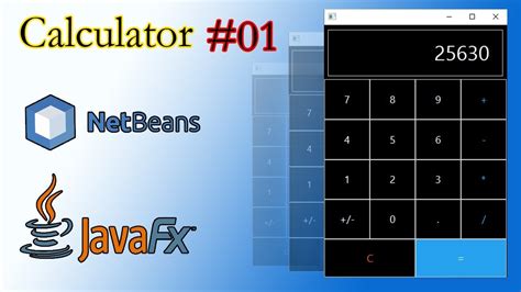 javafx making calculator part  netabean scenebuilder youtube