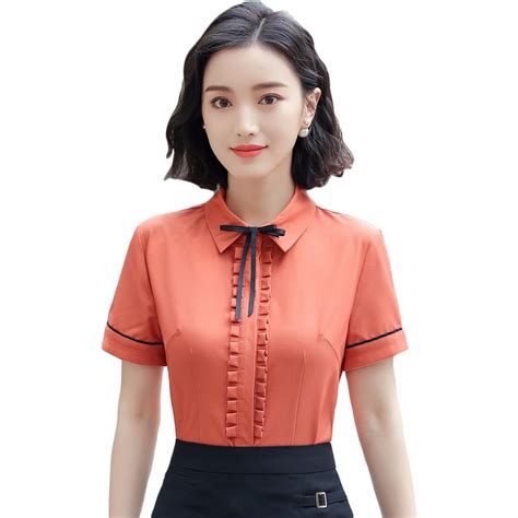 buy 2018 new formal women blouse with bow for office