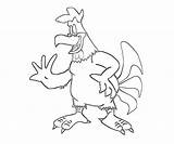 Foghorn Leghorn sketch template