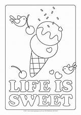 Cream Coloring Pages Ice Getcolorings Color Cool sketch template