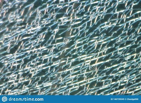 Broken Glass Texture Blue Stock Image Image Of Danger 146739549