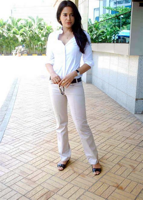 Sexy Actress Gallery Sameera Reddy Hot White Shirt Pant