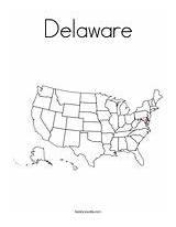 Coloring States Pages Capitals Delaware State sketch template