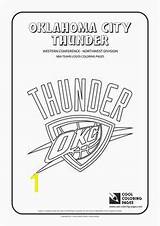 Coloring Oklahoma Thunder City Pages Basketball 1482 Divyajanani sketch template