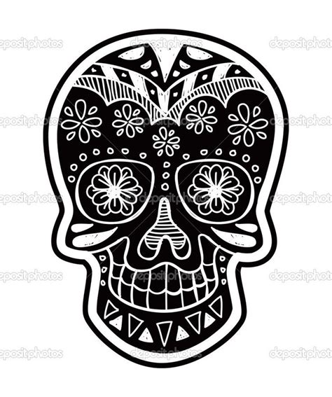 pin  lizeth pastrana  candy skull sugar skull stencil skulls