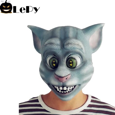lepy  cute tom cat mask funny tom cat head bar party cosplay spoof mask  party masks