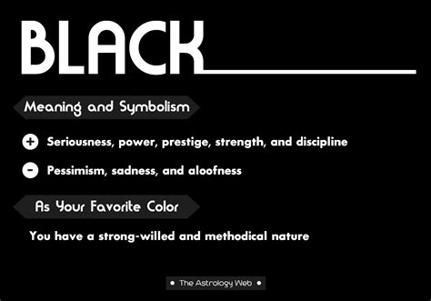 black color meaning  symbolism  astrology web