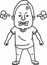 Anger Drawing Angry Coloring Man Inside Clipartmag sketch template