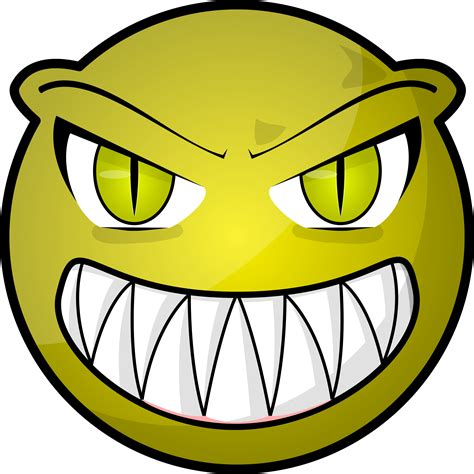 clipart scary face