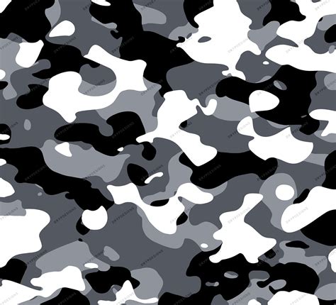 black camouflage pattern