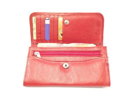 leather trifold wallet women ladies wallet   der lederhandler