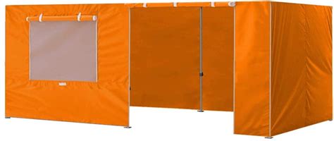 eurmax  sidewalls  pop  canopy enclosure walls kit  orange walmartcom
