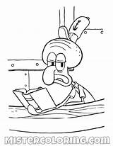 Squidward Spongebob Squarepants Mister sketch template