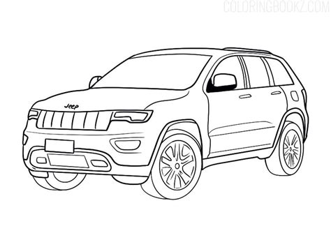 jeep cherokee coloring pages
