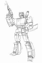 Sideswipe Transformers sketch template