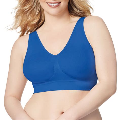 Just My Size Womens Plus Size Pure Comfort Seamless Wirefree Bra