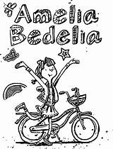 Amelia Bedelia Printable Biycle Drawing Coloringbay sketch template