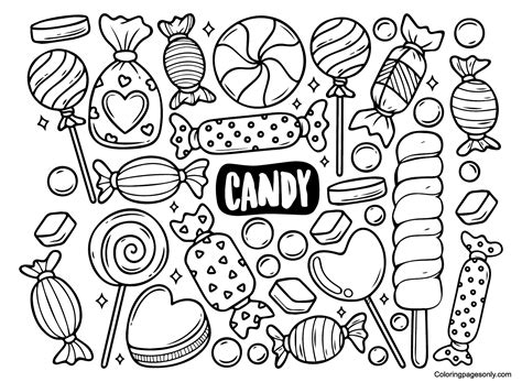 candyland coloring pages  printable coloring pages