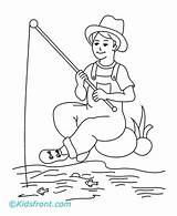 Fisherman Clipart Fishing Coloring Pages Clip Father Colouring Kids Boy Front Fathers Gif Book Play Popular sketch template