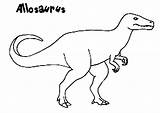 Allosaurus Coloring Kidsplaycolor Kids Pages Preschool sketch template
