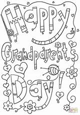 Grandparents Pages Doodle Grandparent Sheets Thesprucecrafts Supercoloring Thebalanceeveryday sketch template