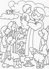 Sunday School Coloring Pages Bible Kids Para Van Jezus Kleurplaat Kinderen Kleurplaten Bijbel Desenhos Preschool Colorir Jesus Children Lessons Come sketch template