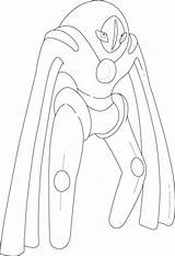 Deoxys Coloring Defense Form Pages Printable Pokemon Categories sketch template