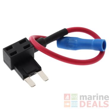 buy double mini blade fuse socket wire tap   marine dealsconz