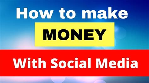 earn money  social media    money  youtube