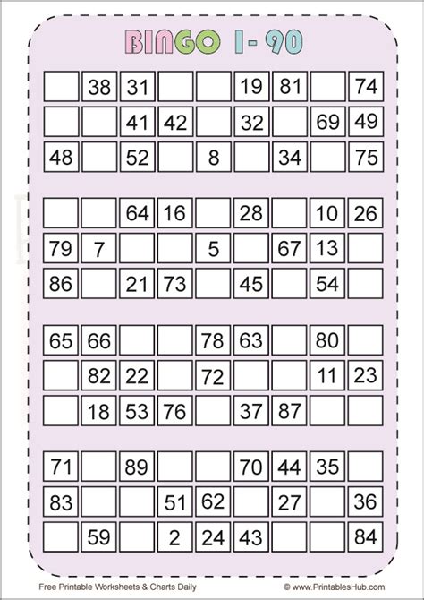 printable bingo cards    printables hub
