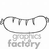 Sausages Sausage Template Coloring Clipart Pages sketch template