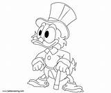 Coloring Pages Mcduck Ducktales Scrooge Kids Printable sketch template